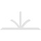 Ekena Millwork Richland Architectural Grade PVC Gable Bracket, 84"W x 38 1/2"H x 2"D x 4"F, 11/12 Pitch GBP084X39X0204RIC00 - alternate 4